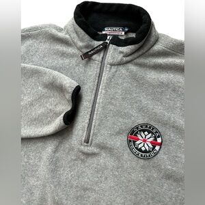 Vintage 90’s Nautica Competitive 1/4 Zip Sweatshirt Adult XL Gray Pullover Men’s